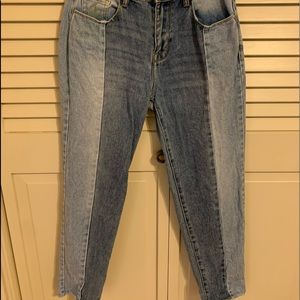 Two-tone pacsun mom jeans